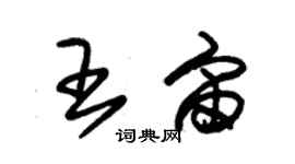 朱錫榮王宙草書個性簽名怎么寫