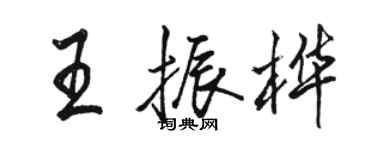 駱恆光王振樺行書個性簽名怎么寫