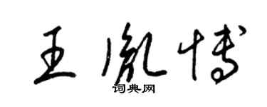 梁錦英王胤博草書個性簽名怎么寫