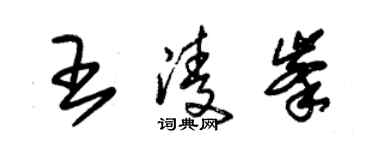 朱錫榮王凌峰草書個性簽名怎么寫