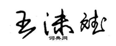 朱錫榮王沫斌草書個性簽名怎么寫