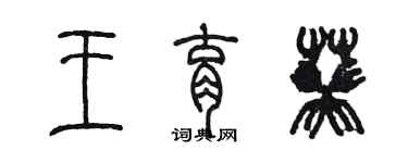 陳墨王育葵篆書個性簽名怎么寫