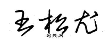 朱錫榮王松尤草書個性簽名怎么寫