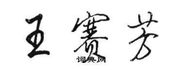 駱恆光王賽芳行書個性簽名怎么寫