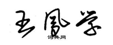 朱錫榮王鳳學草書個性簽名怎么寫
