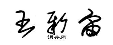 朱錫榮王新宙草書個性簽名怎么寫