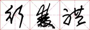 朱錫榮行雙禮草書怎么寫