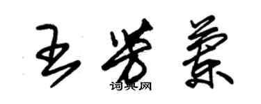 朱錫榮王芳蘭草書個性簽名怎么寫