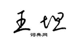 梁錦英王坦草書個性簽名怎么寫