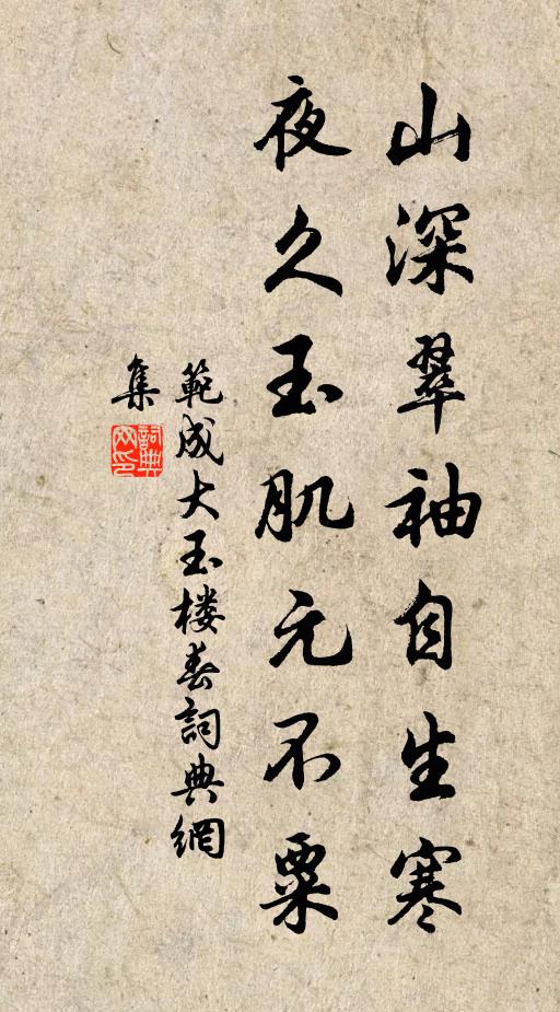 平生對此君,意足不願余 詩詞名句