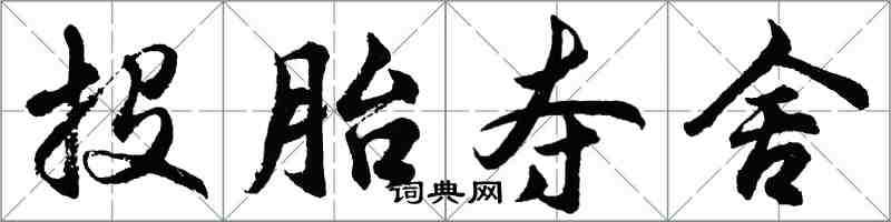 胡問遂投胎奪舍行書怎么寫