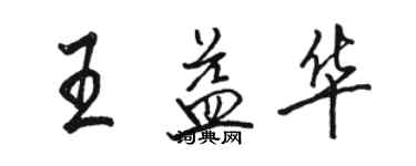 駱恆光王益華行書個性簽名怎么寫