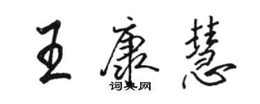 駱恆光王康慧行書個性簽名怎么寫