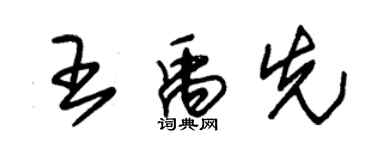 朱錫榮王禹先草書個性簽名怎么寫