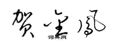 梁錦英賀金鳳草書個性簽名怎么寫