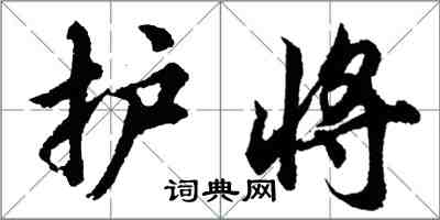 胡問遂護將行書怎么寫