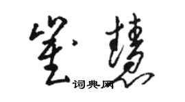 駱恆光崔慧草書個性簽名怎么寫