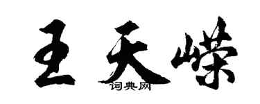 胡問遂王天嶸行書個性簽名怎么寫