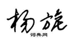 朱錫榮楊旎草書個性簽名怎么寫