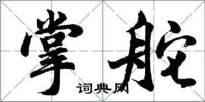 胡問遂掌舵行書怎么寫