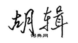 駱恆光胡輯行書個性簽名怎么寫