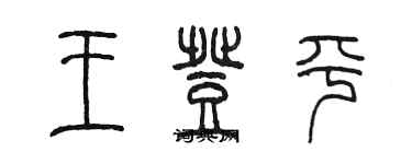 陳墨王登平篆書個性簽名怎么寫