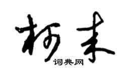 朱錫榮柯來草書個性簽名怎么寫