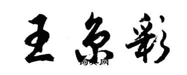 胡問遂王京彩行書個性簽名怎么寫
