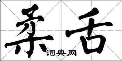 翁闓運柔舌楷書怎么寫