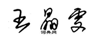 朱錫榮王晶雯草書個性簽名怎么寫