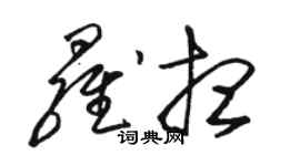 駱恆光羅想草書個性簽名怎么寫