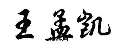 胡問遂王孟凱行書個性簽名怎么寫