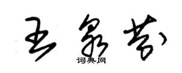 朱錫榮王泉芬草書個性簽名怎么寫