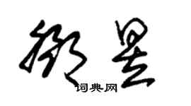 朱錫榮鄧昱草書個性簽名怎么寫