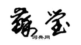 朱錫榮蘇瑩草書個性簽名怎么寫