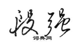 駱恆光段強行書個性簽名怎么寫