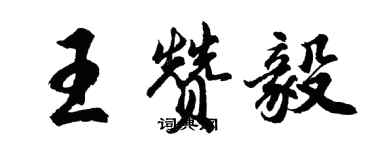 胡問遂王贊毅行書個性簽名怎么寫