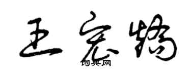 曾慶福王宏矯草書個性簽名怎么寫