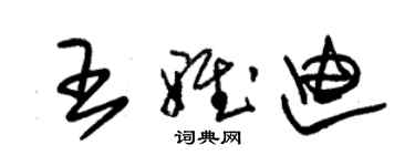 朱錫榮王雅迪草書個性簽名怎么寫