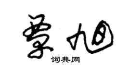 朱錫榮覃旭草書個性簽名怎么寫