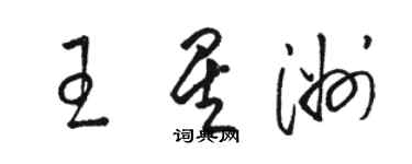 駱恆光王星洲草書個性簽名怎么寫