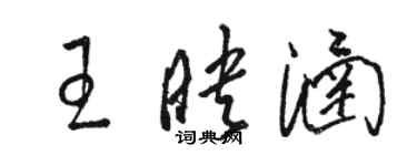 駱恆光王映涵草書個性簽名怎么寫