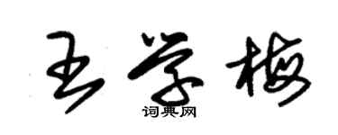 朱錫榮王學梅草書個性簽名怎么寫