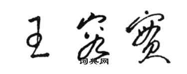 駱恆光王容實草書個性簽名怎么寫