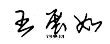 朱錫榮王展如草書個性簽名怎么寫