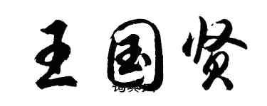 胡問遂王國賢行書個性簽名怎么寫