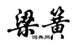 胡問遂梁簧行書個性簽名怎么寫