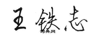 駱恆光王鐵志行書個性簽名怎么寫