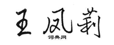 駱恆光王鳳莉行書個性簽名怎么寫