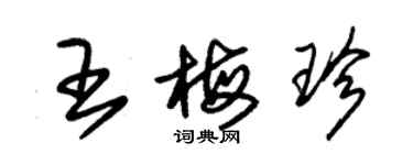 朱錫榮王梅珍草書個性簽名怎么寫